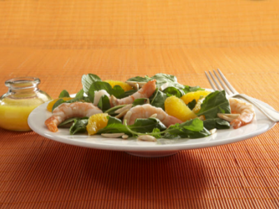 Shrimp Salad with Arugula & Toasted Almonds - OLDWAYS - Cultural Food Traditions OLDWAYS – Cultural 
