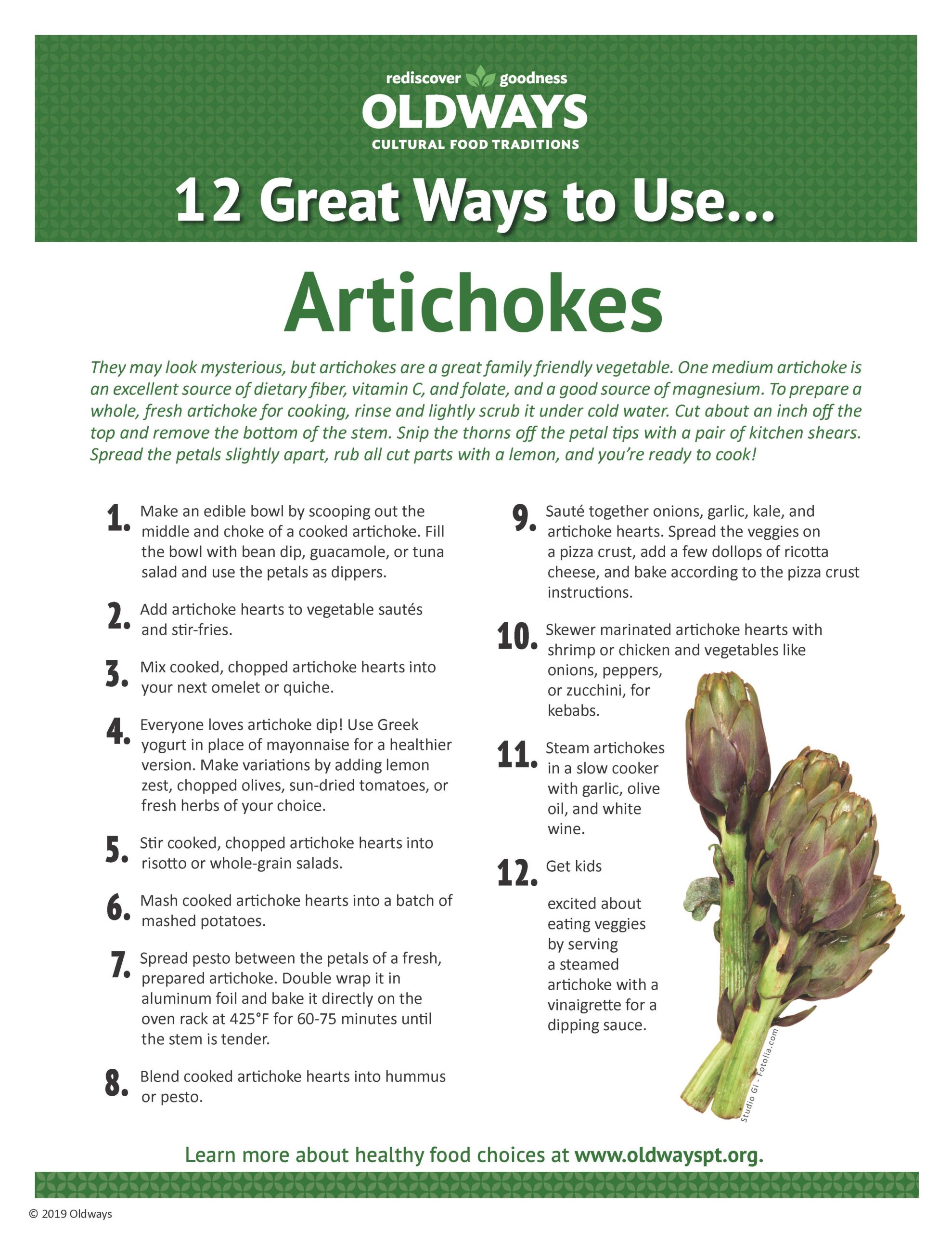 12 Great Ways to Use Artichokes - OLDWAYS - Cultural Food