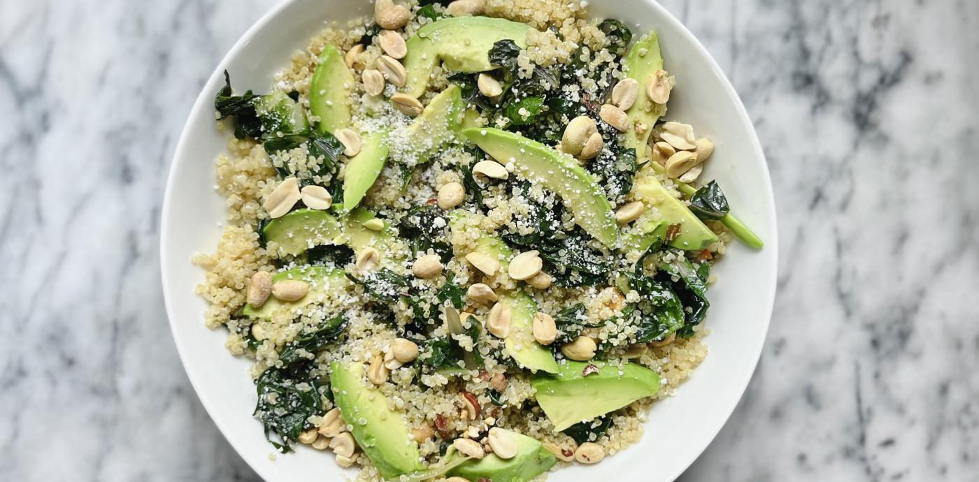 Peanut Quinoa Salad with Chard and Avocado - OLDWAYS - Cultural Food Traditions OLDWAYS – Cultural F