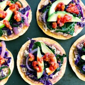Vegetable-forward tostadas