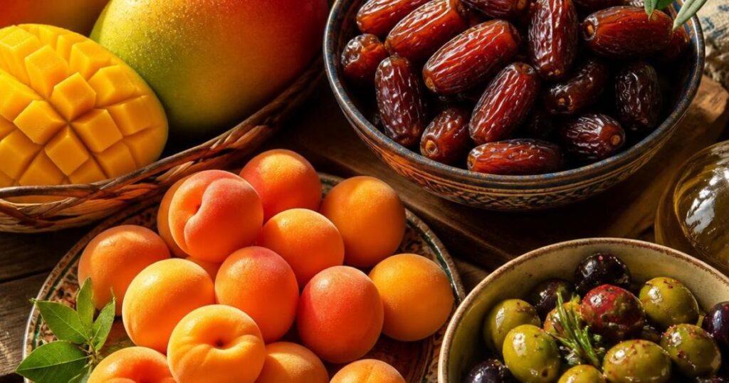 Several bowls filled with an array of fruits and vegetables